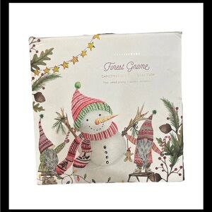 Pottery Barn Forest Gnome Christmas Plate Set - Festive Colors